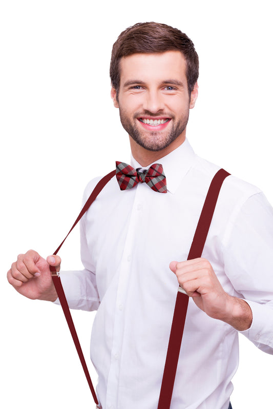 Suspenders - Burgundy